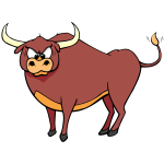 Raging bull image