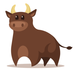 A brown bull