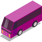 Pink bus