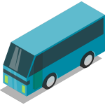 Teal bus