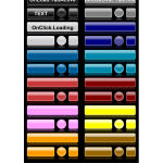 Button set vector graphics