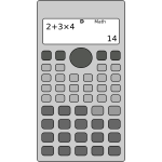 Scientific calculator vector image