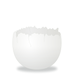 Cracked Egg vector clip art