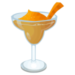 Carrot Margarita cocktail vector graphics