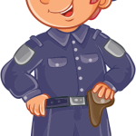 Cartoon police officer