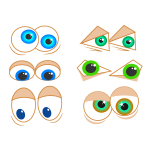 Cartoon eyes image