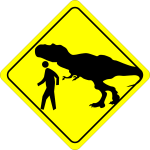 Caution symbol for pedestrian