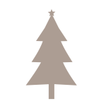 Christmas tree brown color