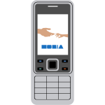 Vector drawing of cellphone