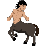 Vector clip art of a centaur