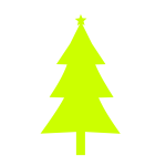 Christmas tree lime color