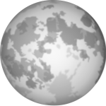 Halloween bright full Moon vector image