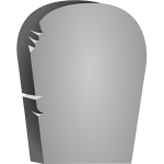 Halloween headstone vector image