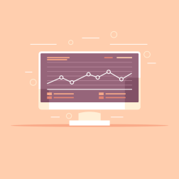Computer Monitor Displaying Financial Analytics