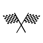 Checkered flag vector