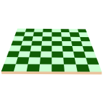 Green checker board