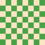 Chessboard with bisque background