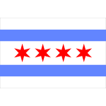 chicago flag border