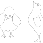 chickens-001-vector-coloring
