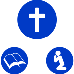 Christian icons for prayroom vector images