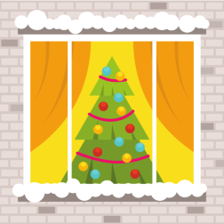 Christmas decoration in the window