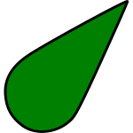 sea chart symbol light green