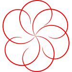 Circular border vector image