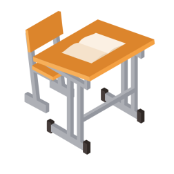 Classroom desk 3D