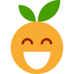 Fruity emoji smiling