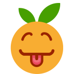 Laughing orange