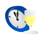 Time for a drink vector illustration