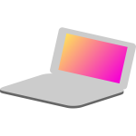 Laptop icon vector image