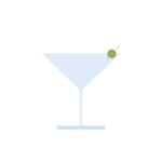 Cocktail with olive