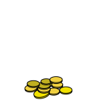 Golden coin vector illustration