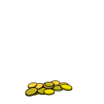 Bunch of coins vector illustration