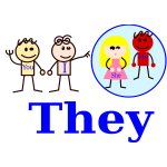 ''They'' in a cartoon style