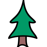 Green tree vector image