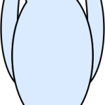 Blue tall figure