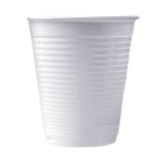 Vector clip art of white plastic cup