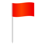 Corner flag in football vector illustration