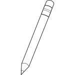 Crayon pen vector image