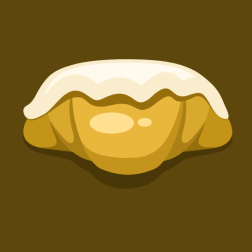 Croissant with topping