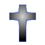 Vector image of cross