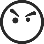 Blank circular face symbol