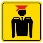 Customs officer sign
