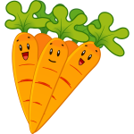 Smiling carrots