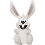 Comic rabbit