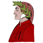 Dante Alighieri vector image