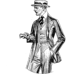 Vector illustration of dapper gentleman