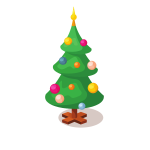 Decorated Christmas tree